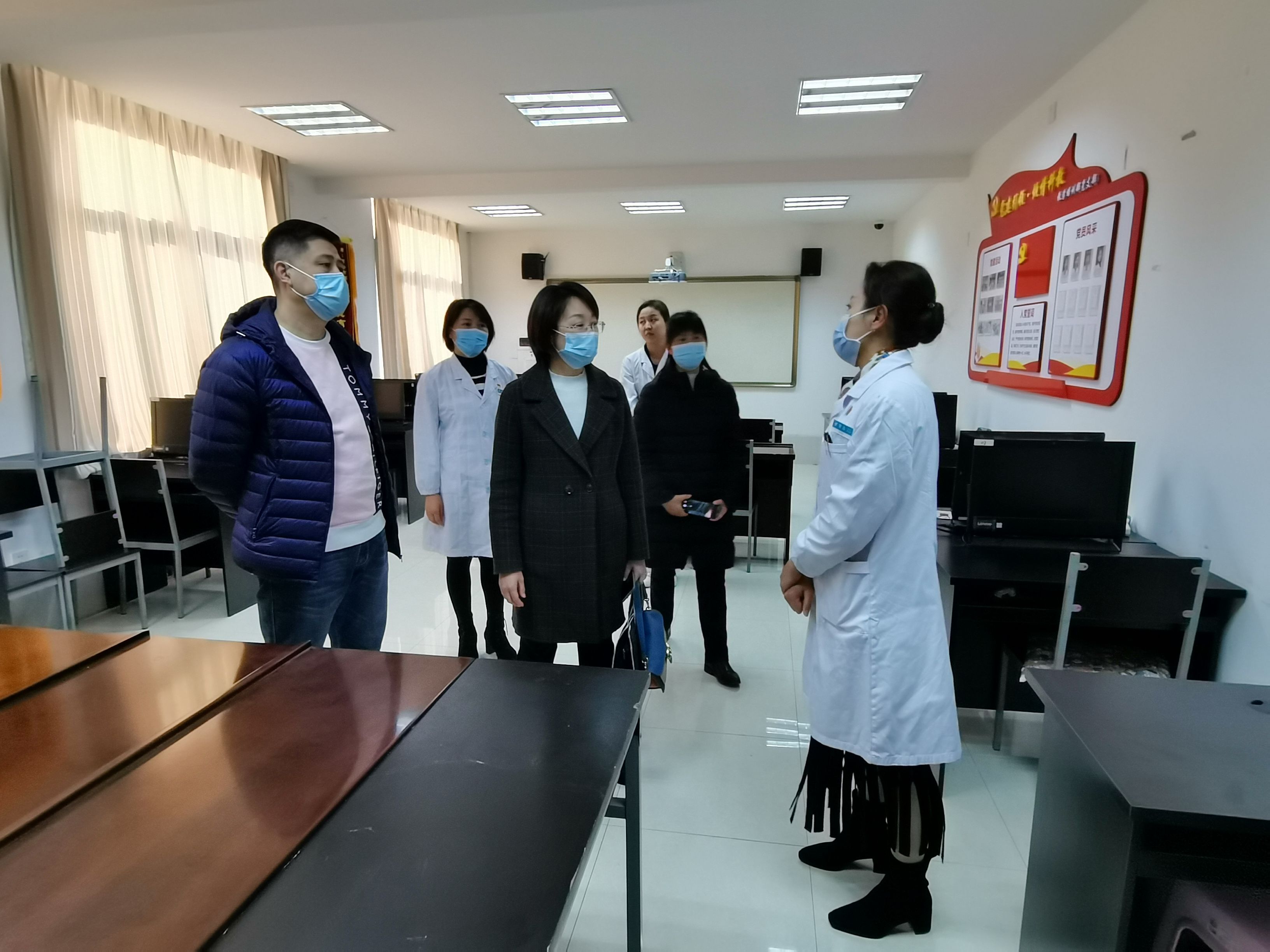 太乙路街道办莅临我院进行2021年度省级以上文明单位实地检查测评