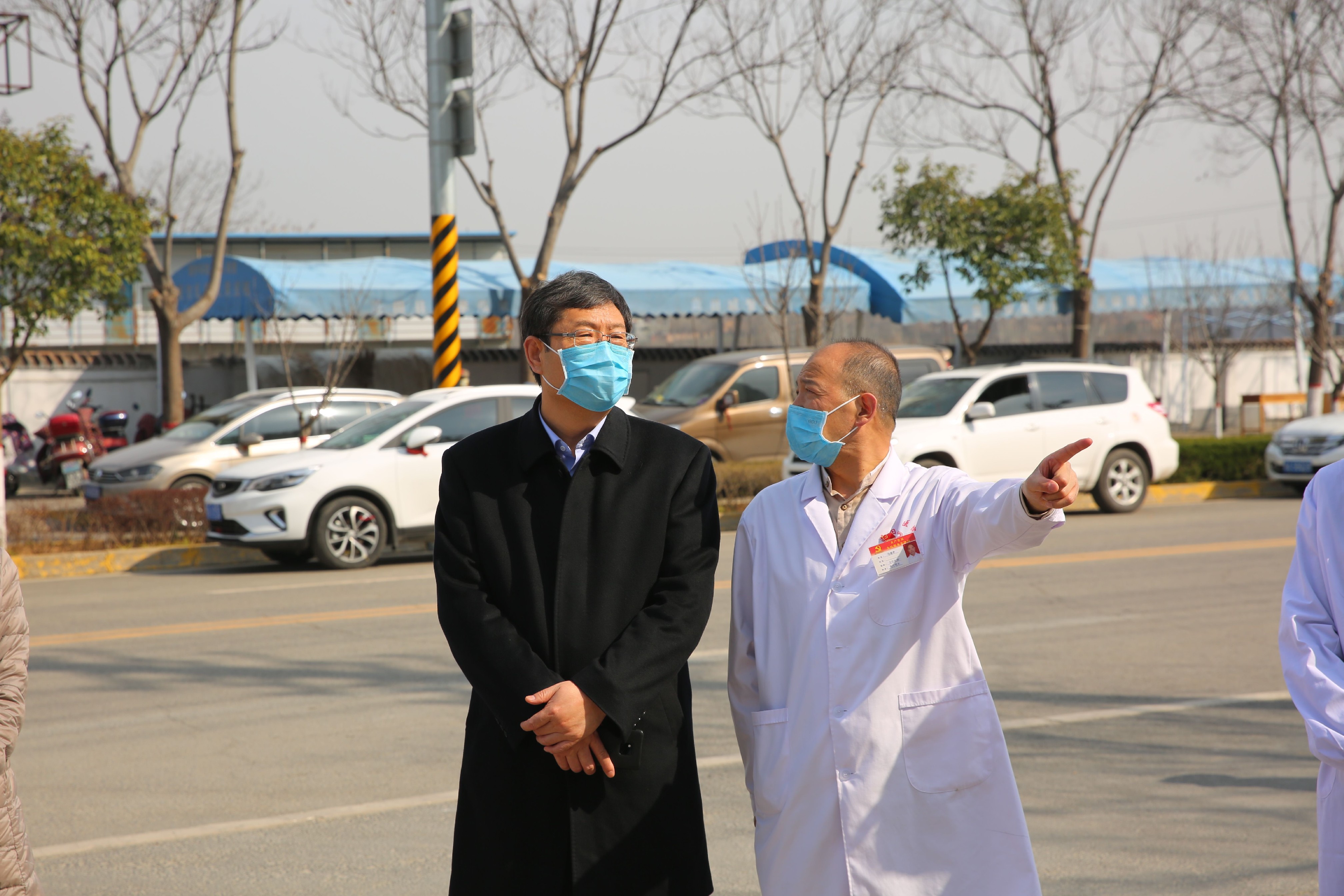 我院院长书记一行到蓝田县人民医院检查督导工作 