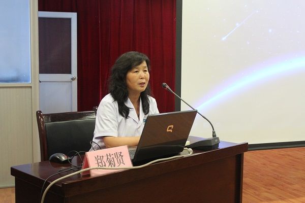 党明海院长为全院中层干部讲授党课 党明海院长为全院中层干部讲授党课