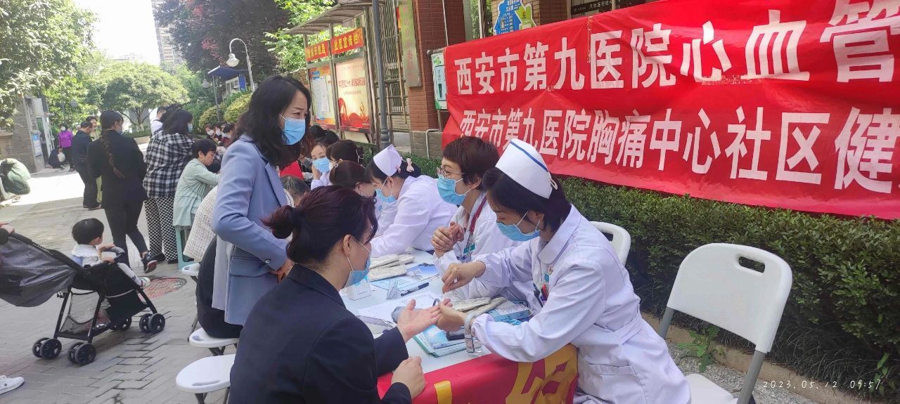【图片新闻】西安市第九医院进社区开展义诊活动