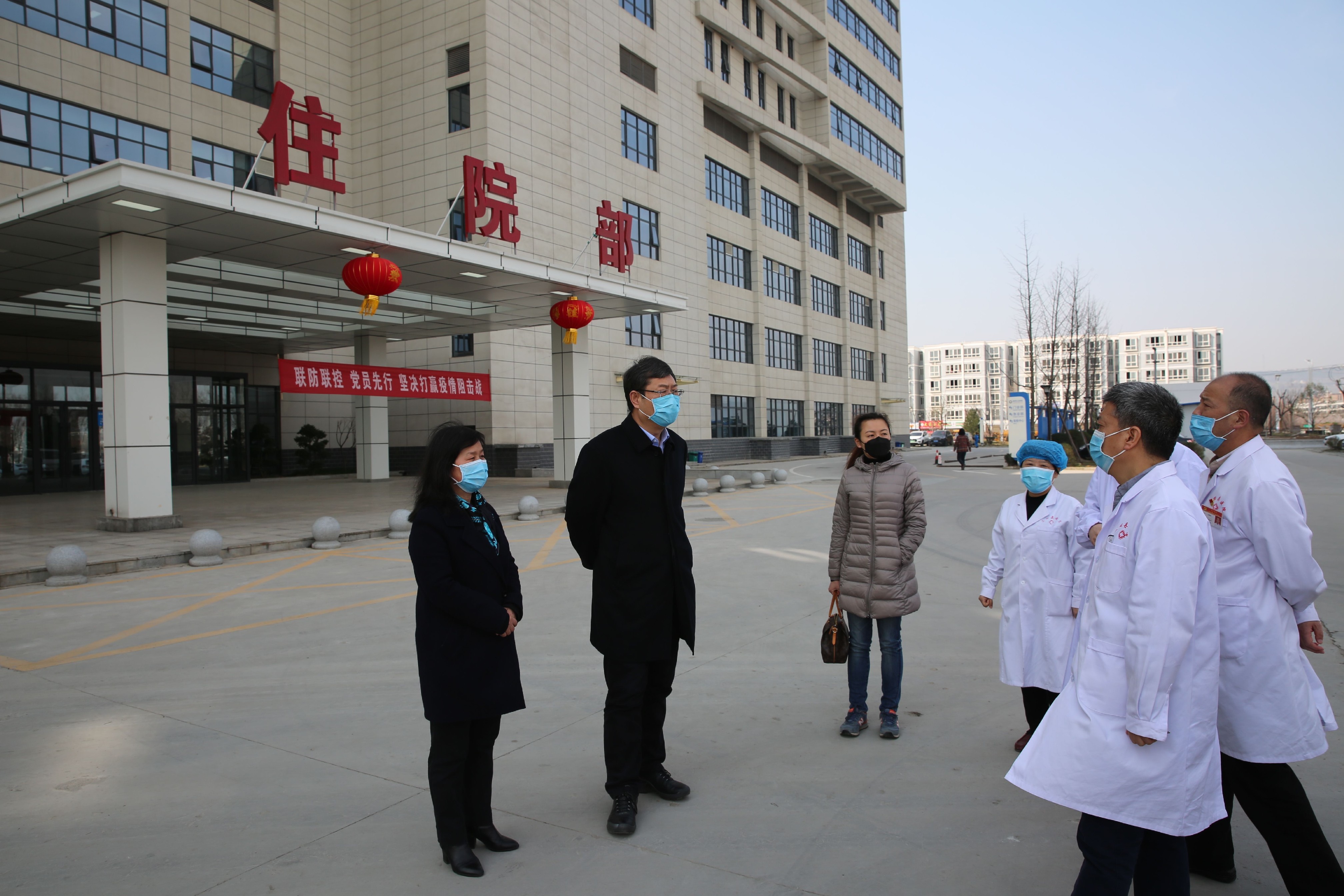 我院院长书记一行到蓝田县人民医院检查督导工作 