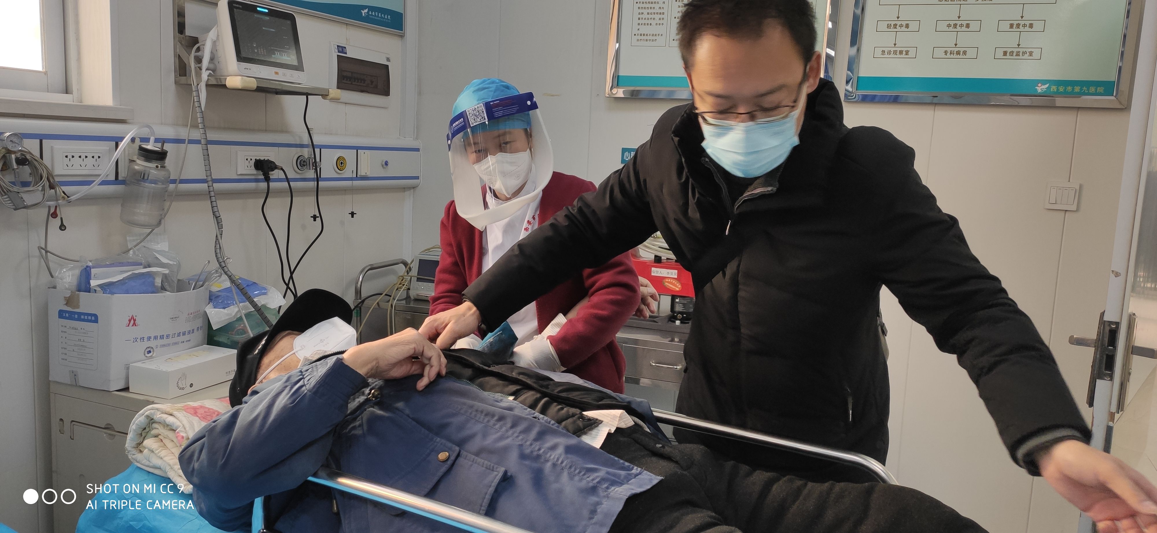 市九院白衣战士，直面病毒，坚守阵地