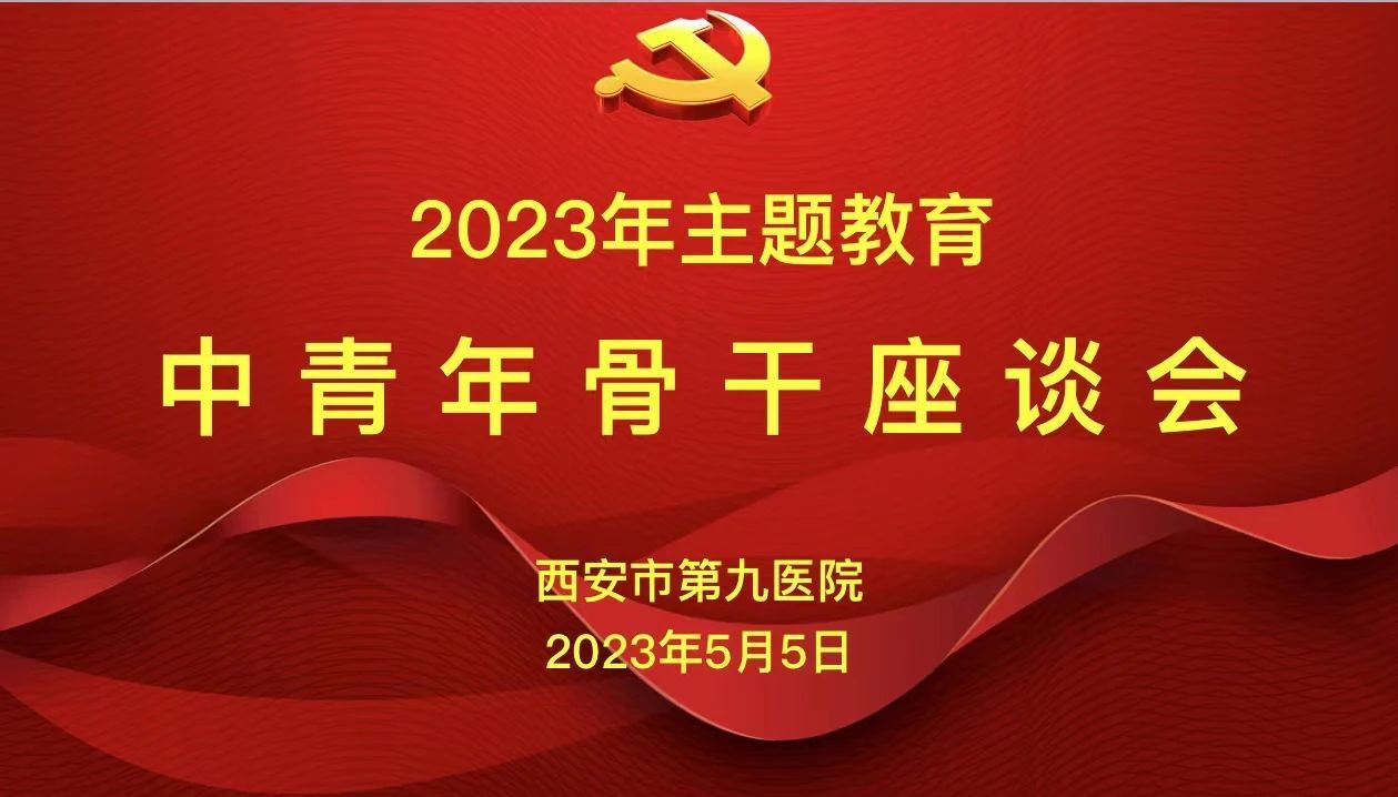 【主题教育】西安市第九医院召开学习贯彻习近平新时代中国特色社会主义思想主题教育系列座谈会 【主题教育】西安市第九医院召开学习贯彻习近平新时代中国特色社会主义思想主题教育系列座谈会