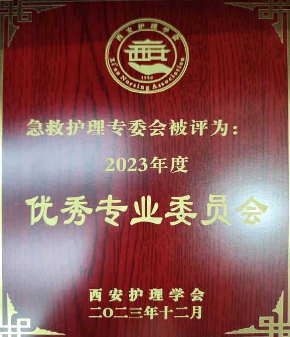 护理之声 | 西安护理学会急救护理专业委员会荣获2023年度“优秀专业委员会”、专委会主任委员陈艳、秘书李慧荣获年度“先进个人” 护理之声 | 西安护理学会急救护理专业委员会荣获2023年度“优秀专业委员会”、专委会主任委员陈艳、秘书李慧荣获年度“先进个人”